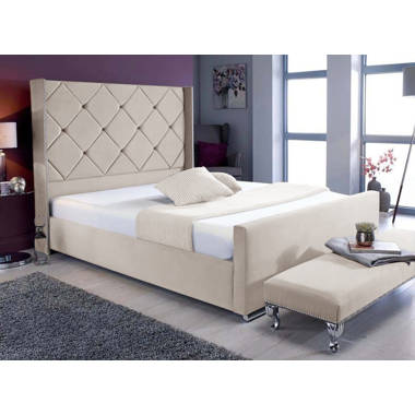 Mercer41 Jaina Upholstered Bed Frame Wayfair